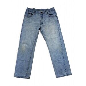 Wrangler Men's Slim Straight Jeans Waist 34 Light Wash